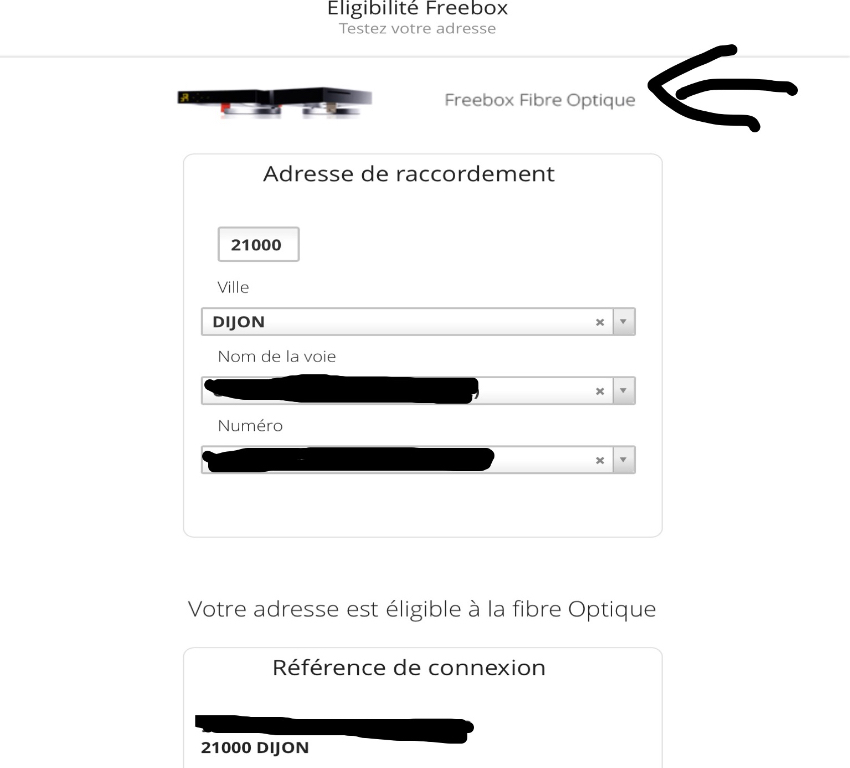 Mon éligibilité free fibre a mon adresse