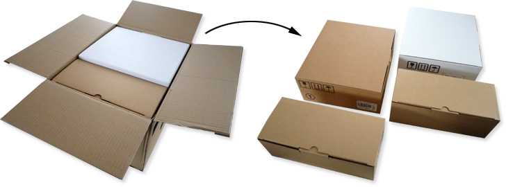 Cartons d'emballage de la Freebox v5