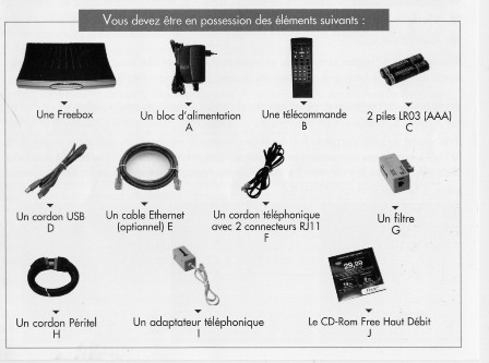 L'emballage de la Freebox v5 pour la migration vers Freebox v6 Révolution